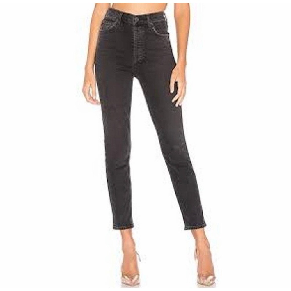 Agolde Nico High Rise Jeans Black